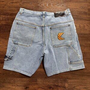 VINTAGE KARL KANI Y2K Carpenter Baggy Denim Jorts - Size 34
